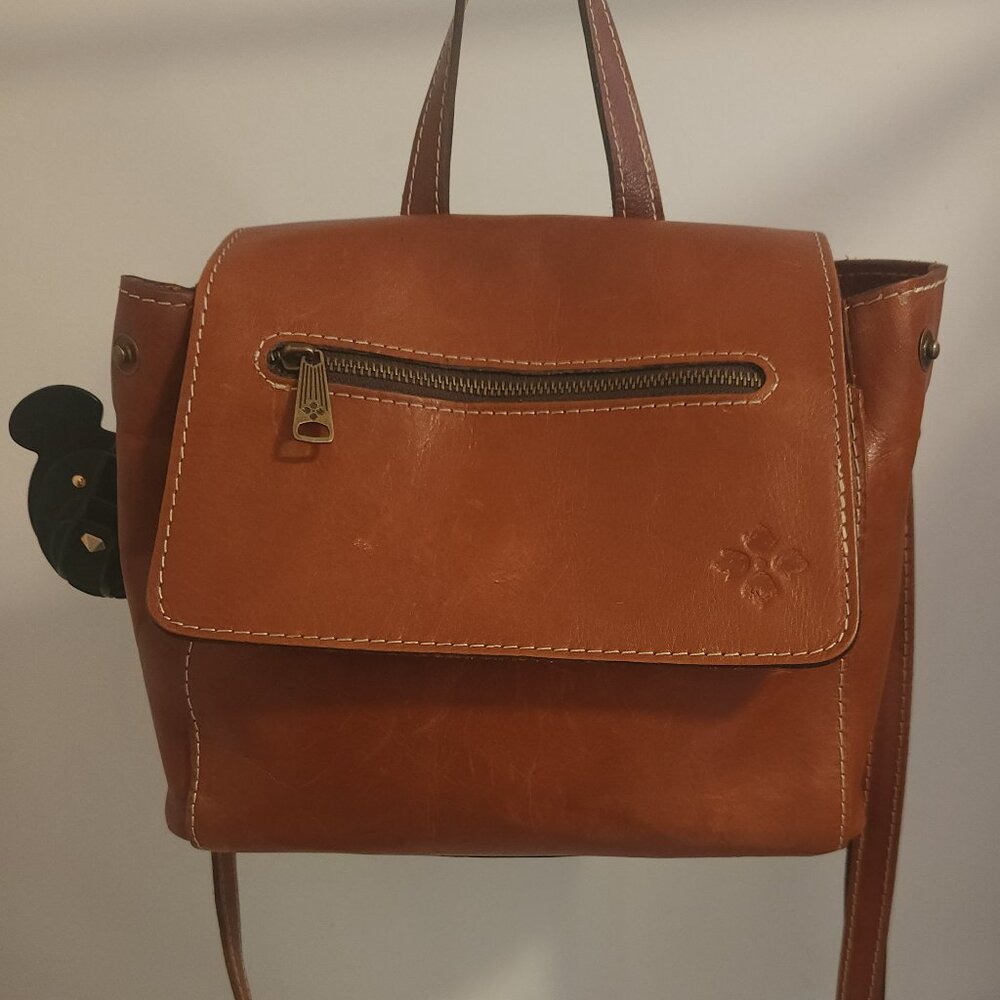 A BOHEMIAN BABE! Patricia Nash Tan Leather Molina Combo Backpack-Good Condition
